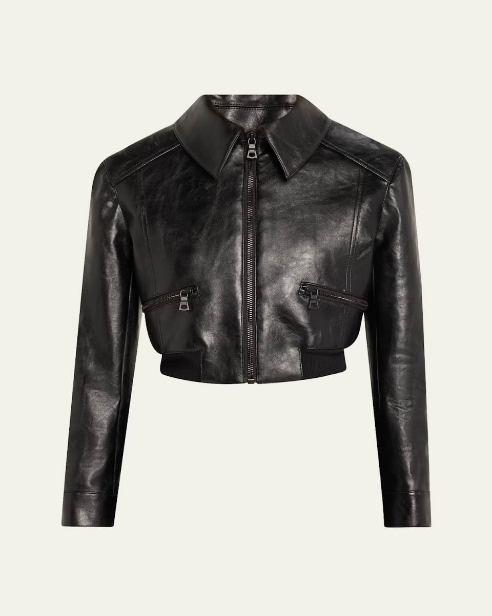Hyde Cropped Vegan Leather Jacket